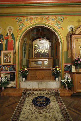 Патриарх Кирилл в Печорах
